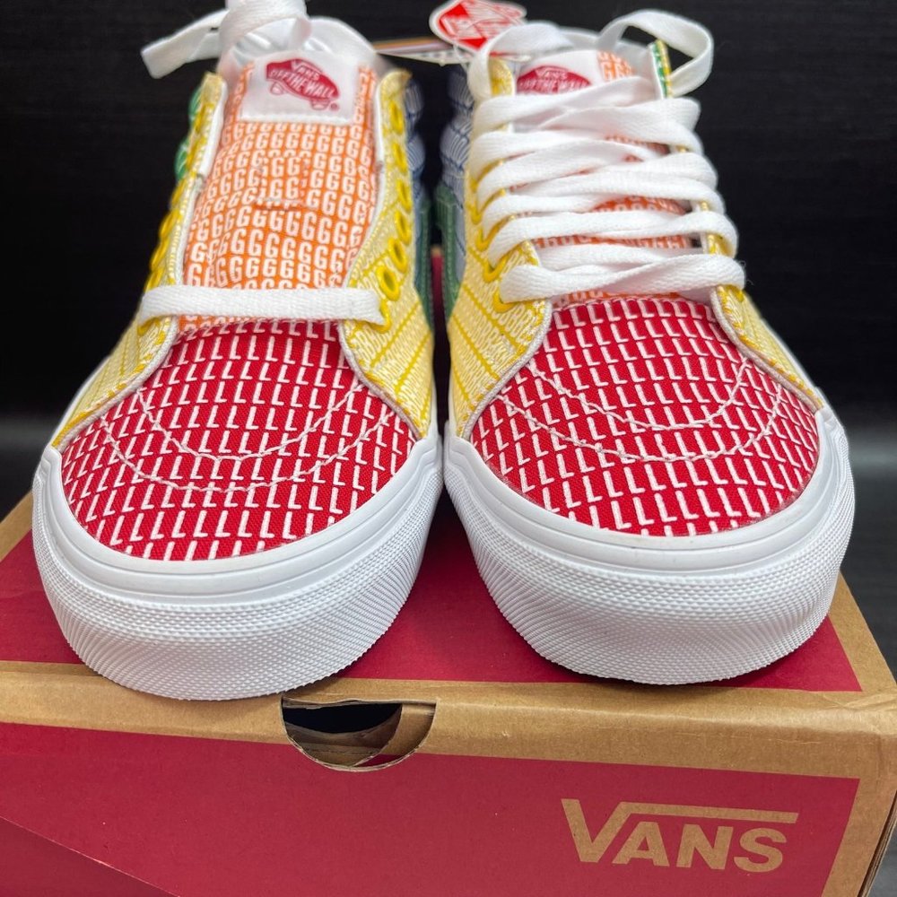 NEW Vans Sk8 Mid Pride LGTBQ womens size 8 classic shoes sneakers PRIDE - Picture 8 of 11